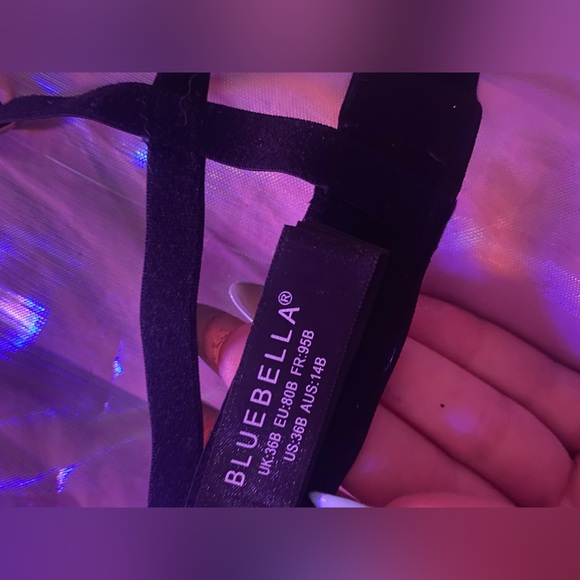 ✨ Bluebella Amira Rose Dust & Black Bra ✨ NEW! ✨ 36B US/UK - Picture 10 of 13